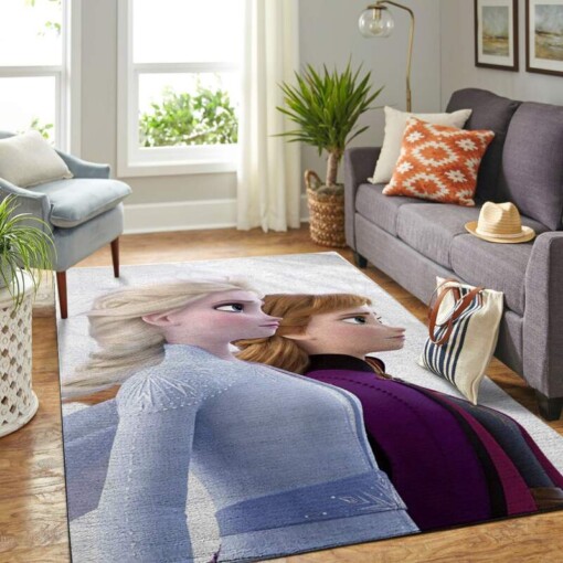 Frozen Elsa  Anna Living Room Area Rug