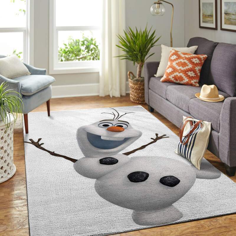 Frozen Olaf Snowman Living Room Area Rug