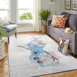 Frozen Olaf Snowman Living Room Area Rug