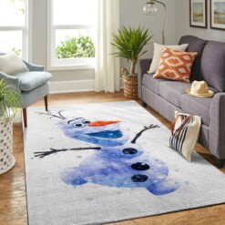 Frozen Olaf Snowman Living Room Area Rug