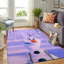 Frozen Olaf Snowman Living Room Area Rug