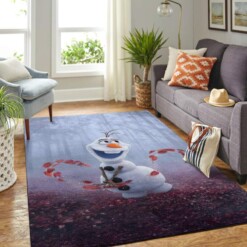 Frozen Olaf Snowman Living Room Area Rug