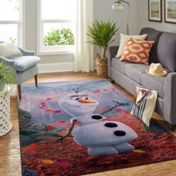 Frozen Olaf Snowman Living Room Area Rug