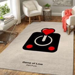 Game Of Love Music Art For Fans Living Room Area Rug