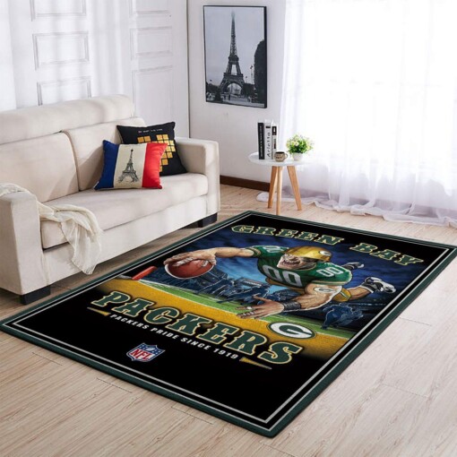 Green Bay Packers Living Room Area Rug