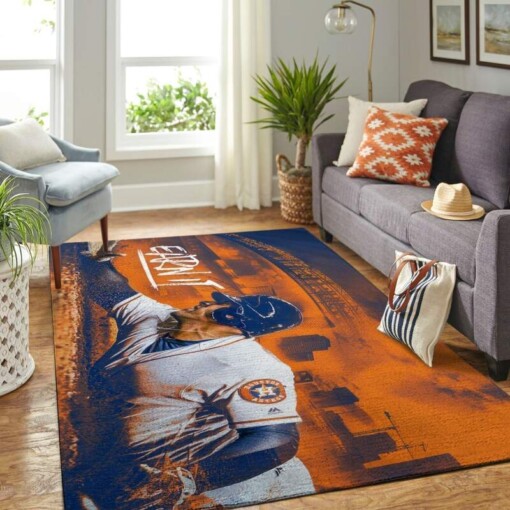 Houston Astros Living Room Area Rug