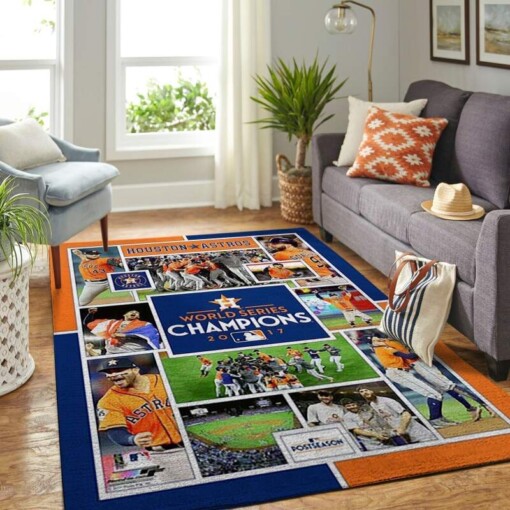 Houston Astros Living Room Area Rug