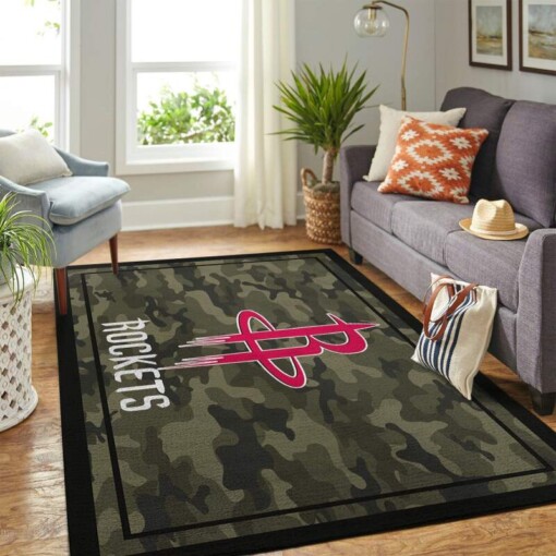 Houston Rockets Living Room Area Rug