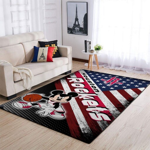 Houston Rockets Living Room Area Rug