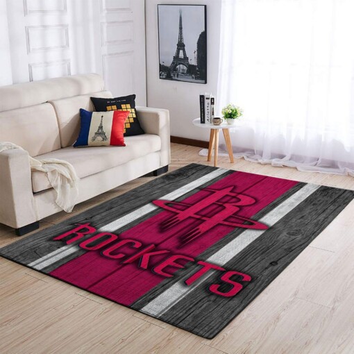 Houston Rockets Living Room Area Rug