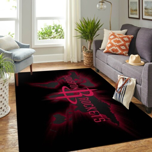 Houston Rockets Living Room Area Rug