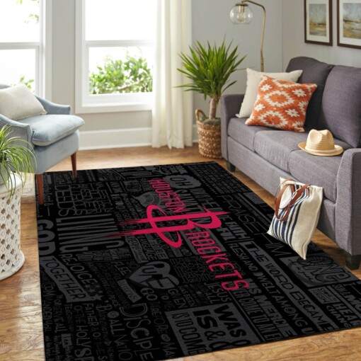 Houston Rockets Living Room Area Rug