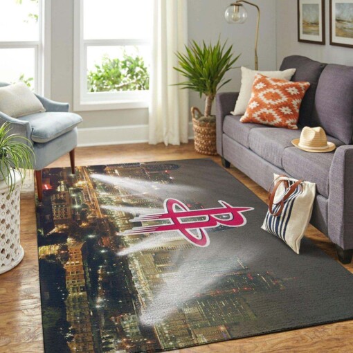 Houston Rockets Living Room Area Rug