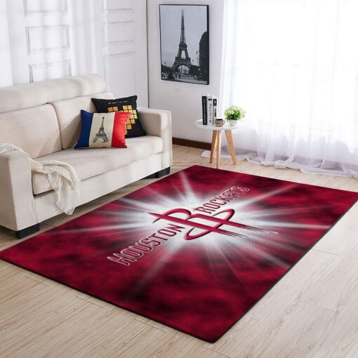 Houston Rockets Living Room Area Rug