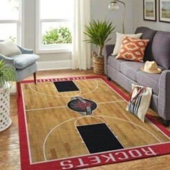 Houston Rockets Living Room Area Rug