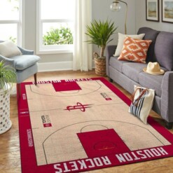 Houston Rockets Living Room Area Rug