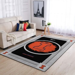 Illinois Fighting Illini Living Room Area Rug