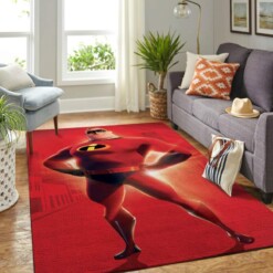 Incredibles Disney Movie Living Room Area Rug