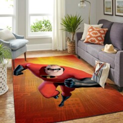 Incredibles Disney Movie Living Room Area Rug