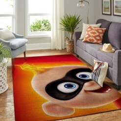 Incredibles Disney Movie Living Room Area Rug