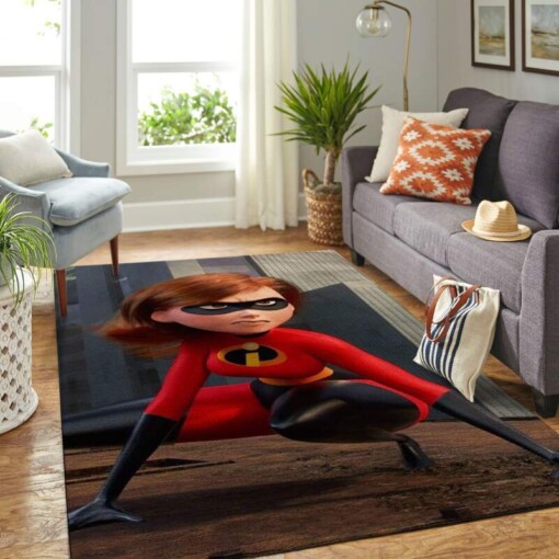 Incredibles Disney Movie Living Room Area Rug