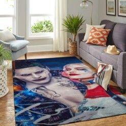 Joker And Harley Quinn Living Room Area Rug