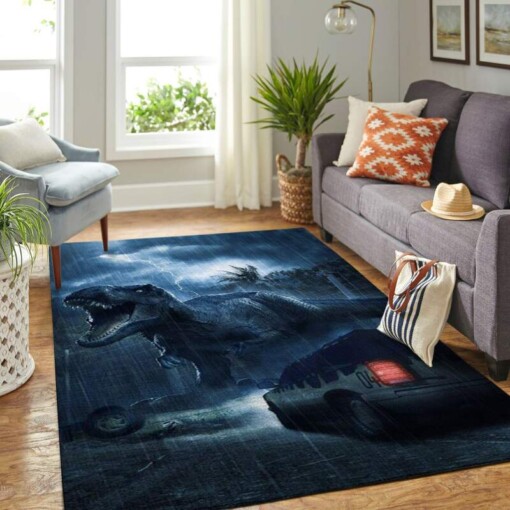 Jurassic World Movie-ancient Dinosaur Living Room Area Rug