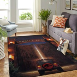 Jurassic World Movie-ancient Dinosaur Living Room Area Rug