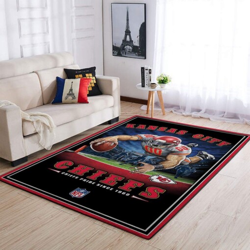 Kansas City Chiefs Living Room Area Rug