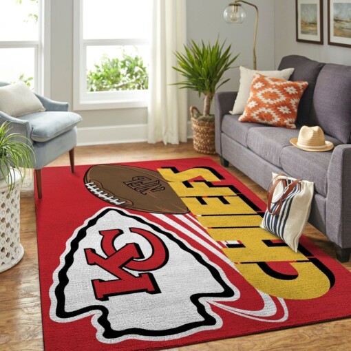 Kansas City Chiefs Living Room Area Rug