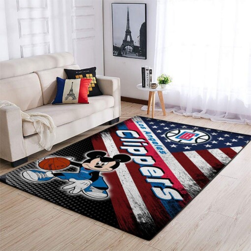 La Clippers Living Room Area Rug