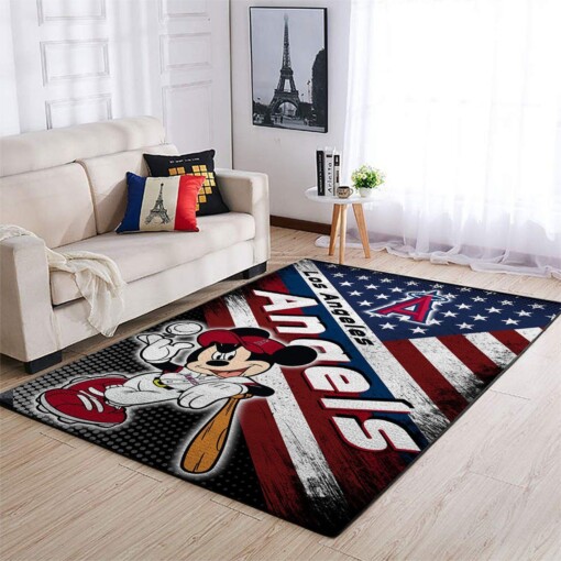 Los Angeles Angels Living Room Area Rug