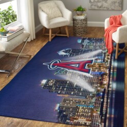 Los Angeles Angels Living Room Area Rug