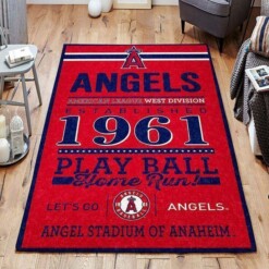 Los Angeles Angels Living Room Area Rug