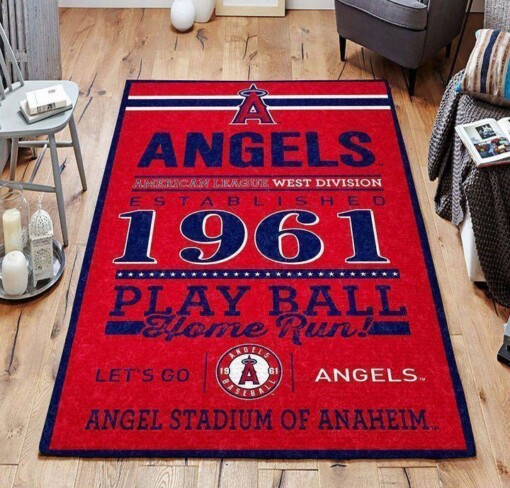 Los Angeles Angels Living Room Area Rug