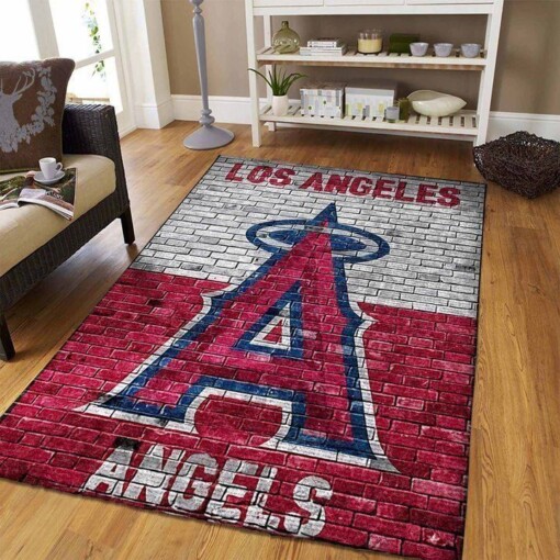 Los Angeles Angels Living Room Area Rug