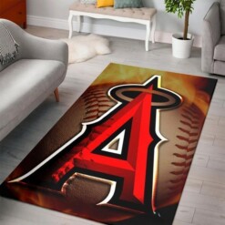 Los Angeles Angels Living Room Area Rug