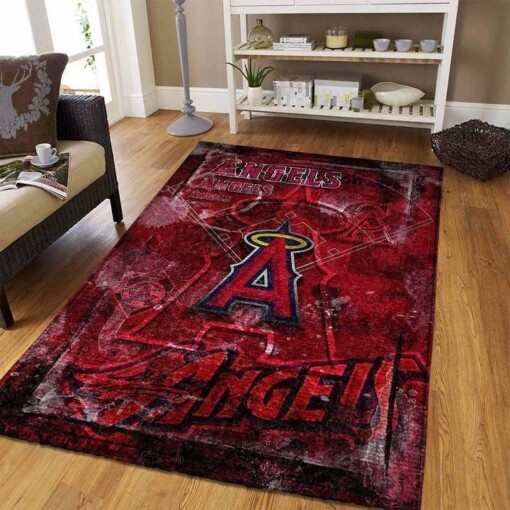 Los Angeles Angels Living Room Area Rug