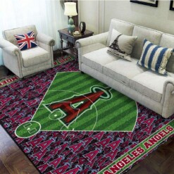 Los Angeles Angels Living Room Area Rug