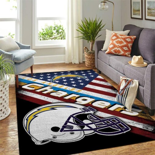 Los Angeles Chargers Living Room Area Rug