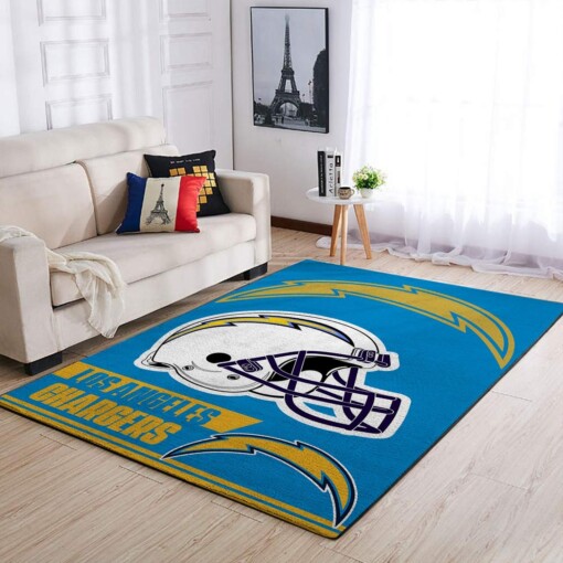 Los Angeles Chargers Living Room Area Rug