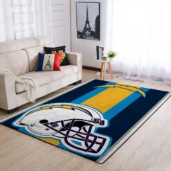 Los Angeles Chargers Living Room Area Rug