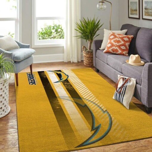 Los Angeles Chargers Living Room Area Rug