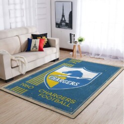 Los Angeles Chargers Living Room Area Rug