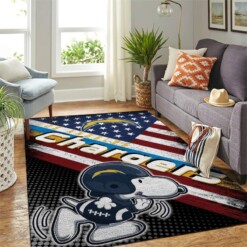 Los Angeles Chargers Living Room Area Rug