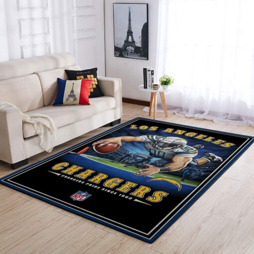 Los Angeles Chargers Living Room Area Rug