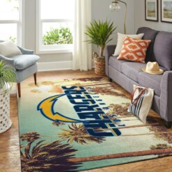 Los Angeles Chargers Living Room Area Rug