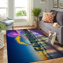 Los Angeles Chargers Living Room Area Rug