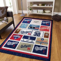 Los Angeles Dodgers Living Room Area Rug