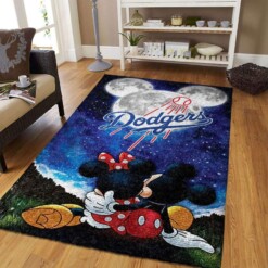 Los Angeles Dodgers Living Room Area Rug